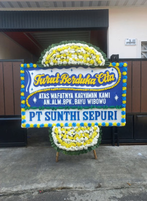 Papan Bunga Duka di Labuh Baru Barat